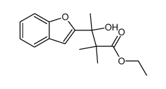 3-(2'-benzofuranyl)-2,2-dimethyl-3-hydroxybutanoate结构式