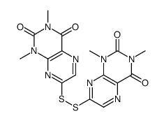 7-[(1,3-dimethyl-2,4-dioxopteridin-7-yl)disulfanyl]-1,3-dimethylpteridine-2,4-dione结构式
