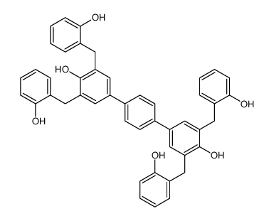 4-[4-[4-hydroxy-3,5-bis[(2-hydroxyphenyl)methyl]phenyl]phenyl]-2,6-bis[(2-hydroxyphenyl)methyl]phenol Structure