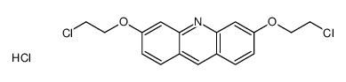 3,6-bis(2-chloroethoxy)acridine,hydrochloride Structure