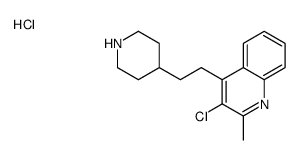 3-chloro-2-methyl-4-(2-piperidin-4-ylethyl)quinoline,hydrochloride Structure