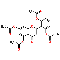 2',5,6',7-Tetraacetoxyflavanone Structure