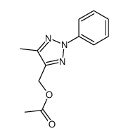 (5-methyl-2-phenyl-2H-1,2,3-triazol-4-yl)methyl acetate结构式