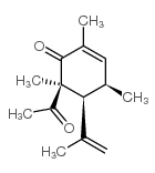 2-Cyclohexen-1-one,6-acetyl-2,4,6-trimethyl-5-(1-methylethenyl)-,(4R,5S,6S)-(9CI) picture