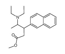 methyl 3-(2-naphthyl)-4-diethylaminopentanoate结构式