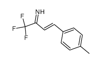 4-(p-tolyl)-2-trifluoromethyl-1-aza-1,3-butadiene结构式