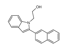 2-(2-naphthalen-2-ylindol-1-yl)ethanol Structure