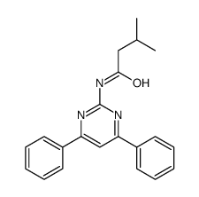 N-(4,6-diphenylpyrimidin-2-yl)-3-methylbutanamide Structure