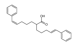7-phenyl-2-(5-phenylpent-4-enyl)hept-6-enoic acid结构式