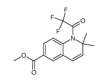 methyl 2,2-dimethyl-1-trifluoroacetyl-1,2-dihydroquinoline-6-carboxylate结构式