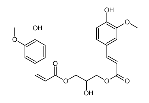 [2-hydroxy-3-[(E)-3-(4-hydroxy-3-methoxyphenyl)prop-2-enoyl]oxypropyl] (E)-3-(4-hydroxy-3-methoxyphenyl)prop-2-enoate Structure