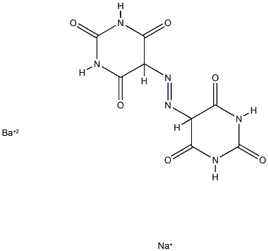 5,5'-azodibarbituric acid, barium sodium salt picture