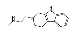2-[β-methylaminoethyl]-1,2,3,4-tetrahydro-9H-pyrido[3,4-b]-indole结构式