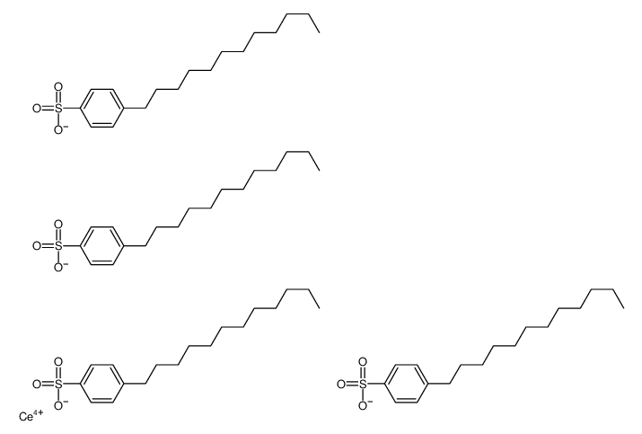 Benzenesulfonic acid, 4-dodecyl-, cerium(4+) salt, basic结构式