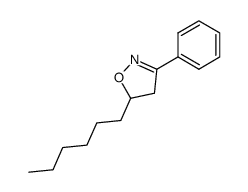 4-hexyl-3-phenyl-4,5-dihydroisoxazole Structure