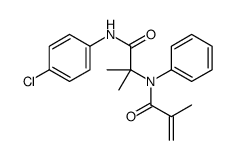 2-Propenamide,N-[2-[(4-chlorophenyl)amino]-1,1-dimethyl-2-oxoethyl]-2-methyl-N-phenyl-(9CI)结构式