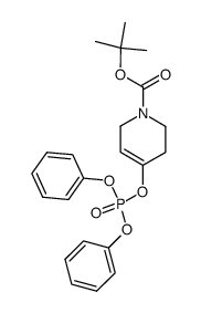 1-tert-butyloxycarbonyl-4-(diphenylphosphoryloxy)-1,2,3,6-tetrahydropyridine Structure