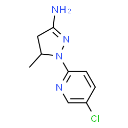 1-(5-Chloro-2-pyridinyl)-5-methyl-4,5-dihydro-1H-pyrazol-3-amine structure