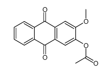 2-acetoxy-3-methoxy-anthraquinone Structure