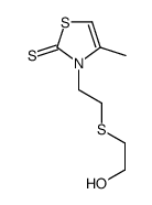 3-[2-(2-hydroxyethylsulfanyl)ethyl]-4-methyl-1,3-thiazole-2-thione Structure