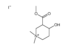 3-Carboxy-1,1-dimethyl-4-hydroxypiperidinium iodide methyl ester结构式