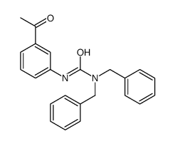 3-(3-acetylphenyl)-1,1-dibenzylurea Structure