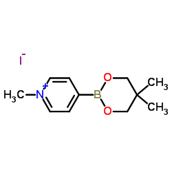 4-(5,5-Dimethyl-1,3,2-dioxaborinan-2-yl)-1-methylpyridinium iodide Structure