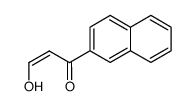 (Z)-3-hydroxy-1-(naphthalen-2'-yl)prop-2-en-1-one Structure