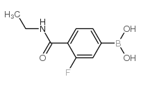 N-乙基-4-硼-2-氟苯甲酰胺结构式