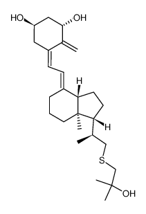 23-thia-1α,25-dihydroxyvitamin D3 Structure