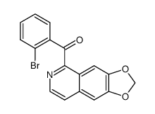 (2-bromophenyl)(6,7-methylenedioxyisoquinolin-1-yl)methanone结构式
