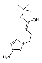 tert-butyl N-[2-(4-aminoimidazol-1-yl)ethyl]carbamate Structure