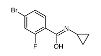 4-bromo-N-cyclopropyl-2-fluorobenzamide Structure