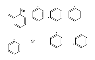 triphenyl-[[2-(triphenylstannylmethyl)phenyl]methyl]stannane结构式