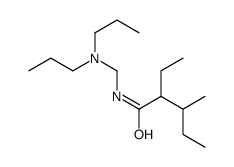 N-[(dipropylamino)methyl]-2-ethyl-3-methylpentanamide Structure