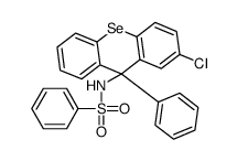 N-(2-chloro-9-phenylselenoxanthen-9-yl)benzenesulfonamide结构式