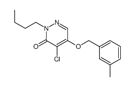 2-butyl-4-chloro-5-[(3-methylphenyl)methoxy]pyridazin-3-one Structure