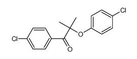 2-(4-chlorophenoxy)-1-(4-chlorophenyl)-2-methylpropan-1-one结构式