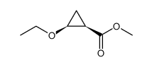Cyclopropanecarboxylic acid, 2-ethoxy-, methyl ester, (1R,2S)-rel Structure