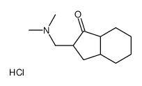 2-[(dimethylamino)methyl]-2,3,3a,4,5,6,7,7a-octahydroinden-1-one,hydrochloride结构式