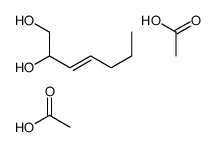 acetic acid,hept-3-ene-1,2-diol Structure