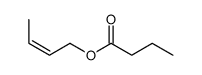 but-2-enyl butanoate Structure