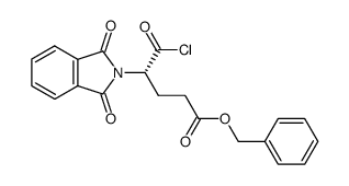 2(S)-4-Benzoyloxy carbonyl-2-phthalimido butyryl chloride Structure