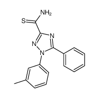 1-(3-methylphenyl)-5-phenyl-1,2,4-triazole-3-carbothioamide Structure