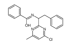 N-[1-(4-chloro-6-methylpyrimidin-2-yl)-2-phenylethyl]benzamide Structure