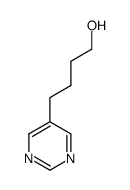 4-pyrimidin-5-ylbutan-1-ol Structure