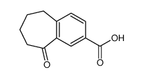 9-OXO-6,7,8,9-TETRAHYDRO-5H-BENZO[7]ANNULENE-2-CARBOXYLIC ACID结构式