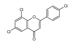 6,8-dichloro-2-(4-chlorophenyl)chromen-4-one结构式