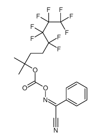 2-[2-(1H,1H,2H,2H-PERFLUOROHEXYL)ISOPROPOXYCARBONYLOXYIMINO]-2-PHENYLACETONITRILE结构式