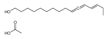 acetic acid,hexadeca-10,11,13-trien-1-ol结构式